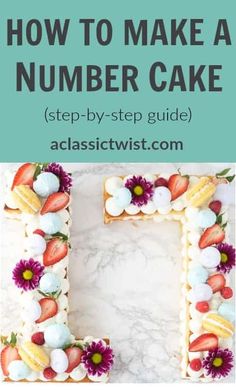 how to make a number cake step - by - step guide for the letter d