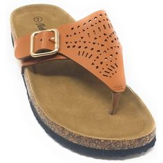 Women Camel Cushioned Cork Flip-Flop Slide Thong Sandals W/ Side Buckle - Perfect For Relaxing In The Warm Weather Or The Daily Hustle. - Cork Footbed Flat Sandals - Lightweight Platform Sits Atop A Durable Rubber Outsole. - Platform Measures Approximately 1" This Style Also Comes In Other Colors: Black, Camel, White. Please Check My Other Listings Casual Brown Flat T-strap Sandals, Brown Toe Post T-strap Sandals For Vacation, Brown Flip Flops With Textured Footbed, Brown T-strap Sandals For Beach With Textured Footbed, Brown T-strap Sandals With Textured Footbed For Beach, Brown T-strap Sandals With Cushioned Footbed, Trendy Brown T-strap Sandals, Brown Synthetic Toe Post Flip Flops, Casual Brown T-strap Sandals With Textured Footbed