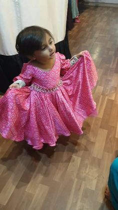 Bandhej Print, Baby Models, Baby Gown, Baby Dress, Flower Girl, Flower Girl Dresses, Girls Dresses