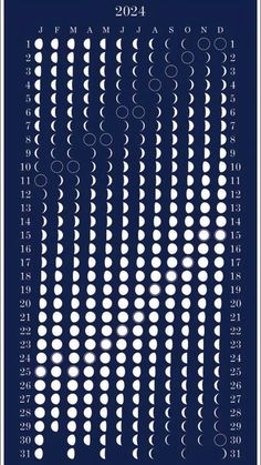 the phases of the moon in white and blue