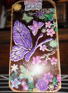 Darling You Are Fabulous
With Vibrant Butterflies and wild flowers. Out Of The Woods, Dresser Drawer, Dresser Drawers, Top Coat, Sprinkles, Dresser