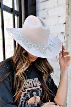 Custom Rhinestone, Suede Hat, Rhinestone Fringe, Country Fashion Women, Country Fashion, Cowboy Style, Rhinestone Trim, Quality Hats, Southern Charm