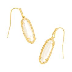 Linear, lightweight, and with just the perfect touch of shine, the Eva Drop Earrings will quickly become your go-to pair. The elongated oval shape adds a touch of modern flair for an understated yet unique look. To preserve your fashion jewelry for years to come, agents such as soaps, perfumes, lotions, makeup, hair and cleaning products, and other chemical contact should be avoided. Take care to remove jewelry before showering, sleeping, exercising or swimming. Kendra Scott is known for its des Elegant Oblong Earrings, Elegant Oblong Jewelry With Ear Wire, Jewelry Kendra Scott, Elongated Oval, Target Gifts, Statement Drop Earrings, Family Fashion, French Wire, Kendra Scott Jewelry