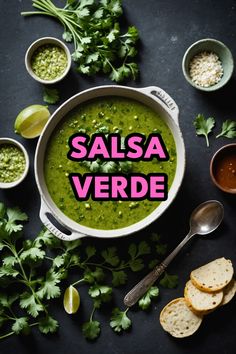 A photo of a  Salsa Verde which is a type of dairy free sauces