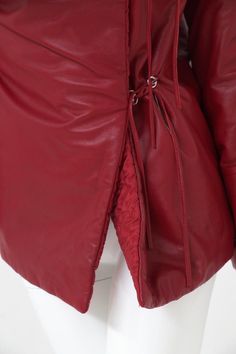 Leather Jacket Oversized, Oversized Leather Jacket, Gianfranco Ferre, Leather Design, Red Leather Jacket, Red Leather, Bucket Bag, Dior, Leather Jacket