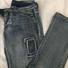 Pepe Embellished Jeans, Never Worn! Embellished Jeans, Jeans Color, Colored Jeans, Straight Leg, Color Blue, Women Jeans, Women Shopping, Blue, Color