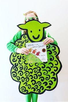 Diy Bookweek Costumes Ideas, Green Sheep Costume Book Week, Possum Costume Diy, Bookweek Costumes 2023, Green Sheep Costume, Book Week 2023, Diy Book Week Costumes, Book Week Activities, Book Week Ideas