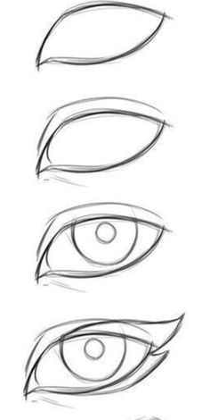 how to draw an eye step by step