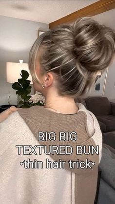 Volume Bun, Easy Care Hairstyles, Things To Wear, Guest Hair, Hair Mistakes, Haute Hair, Beach Wave Hair