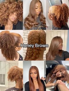 Highlights Curly Hair, Ginger Hair Color, Types Of Hair, Dyed Hair Inspiration