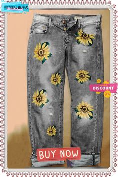 Casual Denim Printed Jeans Button Fly Pants, Zipper Pants, Denim Patterns, Jeans Casual, Printed Jeans, Black Denim Jeans, Jeans Online, Casual Black, Type Of Pants