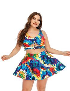 Sexy Bikini Sets, Swimwear, One-Piece Swimsuits, Plus Size Swimwear，Ideal for women, girls and teens, perfect for swimming, beach parties, pool parties, tropical vacations and other water activities. Printed Swimdress, Swimsuit Floral, Skirt Swimsuit, Skirted Swimsuit, Plus Size Two Piece, Printed Tankini, Swimsuit Women, Two Piece Swimsuit, Swim Shirts