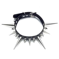 PRICES MAY VARY. Size: The Longest Spike length 5.6cm /2.2", The other spikes length 2.9cm/1.14",the shortest spikes length 1.5cm/0.59" , The Strap Choker Total length 43cm/16.9", width2.4cm/0.98", adjustable from 31- 41cm/12.2-15.4". Package includes: 1 Pcs Spiked Choker Goth and Punk Style : Black Leather Chokers Punk Style, the stylish punk gothic choker is a symbol of individuality, freedom, unrestrainedness, never out of date.Easy to show your strong stylish cool personality, create your ow Spikey Choker, Spike Choker, Halloween Costume Jewelry, Collar For Women, Goth Choker, Women Choker Necklace, Goth Necklace, Goth Decor, Goth Style