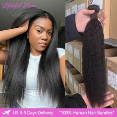 Kinky Straight Human Hair Bundles 1/3/4 Yaki Bundles 28 30 32 Inch Bundles Brazilian Raw Human Hair Extensions for Women Straight Human Hair Bundles, Straight Bundles, Human Hair Bundles, Remy Hair Extensions, Straight Human Hair, Hair Bundles, Remy Hair, Human Hair Extensions, 100 Human Hair