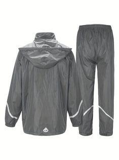 Experience the ultimate protection during your outdoor adventures with our Waterproof Men's Hooded Rain Suit. Crafted from high-quality polyester, this sweatshirt and hoodie set is designed to keep you dry and comfortable in any weather condition. Whether you're hiking, camping, or simply going out, this rain suit is the perfect choice for every season. Benefits: Stay dry and protected from the elements with waterproof fabric Long sleeves and a hooded collar provide extra coverage for added comfort Convenient pockets allow you to keep your essentials close at hand Versatile design is suitable for a variety of outdoor activities Easy-care instructions make maintenance a breeze Don't let rainy weather ruin your outdoor fun. Invest in our Waterproof Men's Hooded Rain Suit and enjoy peace of m Hooded Outdoor Tracksuit Sportswear, Outdoor Hooded Tracksuit Sportswear, Hooded Tracksuit For Outdoor Sportswear, Hooded Tracksuit For Outdoor Activities, Functional Hooded Moisture-wicking Tracksuit, Functional Moisture-wicking Hooded Tracksuit, Moisture-wicking Windbreaker For Outdoor Sportswear, Waterproof Sportswear Windbreaker For Hiking, Gray Outdoor Windbreaker With Drawstring Hood