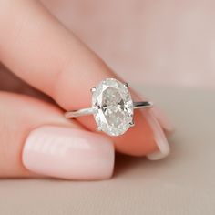 Halo Engagement Ring Sets, Oval Diamond Ring, Moissanite Necklace, Types Of Diamonds, Halo Setting, Moissanite Earrings, Hidden Halo, Moissanite Wedding Bands, Bridal Ring Set