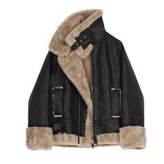 Winter Biker Jacket, Short Faux Fur Coat, Biker Coat, Biker Shorts Outfit, Womens Faux Fur Coat, Faux Shearling Coat, Fur Leather Jacket, Fur Coats Women, Basic Jackets