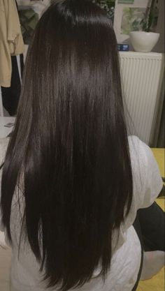 Brown Straight Hair, Long Shiny Hair, Dark Brunette Hair, Brown Hair Inspo, Hair Inspiration Long, Straight Hair Cuts, Long Dark Hair, Haircuts Straight Hair, Hair Inspo Color