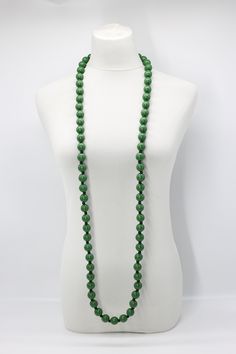 Description: 1 - Strand Racing Green squares/Black round beads necklace 1 - Strand Spring Green round beads necklace Length: Approximately 140 cms Colours: Spring Green/Black/Racing Green Product Code: NL1956-11 NL2020-10 Green Single Strand Necklace For Formal Occasions, Formal Green Single Strand Beaded Necklace, Formal Green Pearl Necklace With Round Beads, Elegant Green Long Necklace For Party, Elegant Green Single Strand Beads, Elegant Single Strand Green Beads, Green Large Beads Necklace For Party, Elegant Party Necklace With Wooden Beads, Elegant Long Necklaces With Wooden Beads