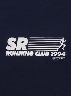 the running club 1994 t - shirt is printed with an image of a man running