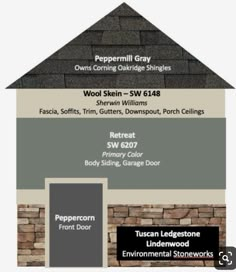 the different types of roofing materials and colors for houses, including wood shingles, brick