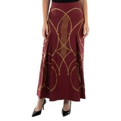 Burberry Ladies Bottoms. Fashion category: Skirts. SKU: 8052454. Color: Burgundy. Burberry Ladies Burgundy Lucile Printed Maxi Skirt. 99% Mulberry Silk, 1% Elastane. Made in Italy. Size: 2.  Color: Red.  Gender: female.  Age Group: adult. Printed Maxi Skirt, Printed Maxi Skirts, Autumn Colors, Printed Maxi, Mulberry Silk, Fall Colors, Gender Female, Maxi Skirt, Burberry