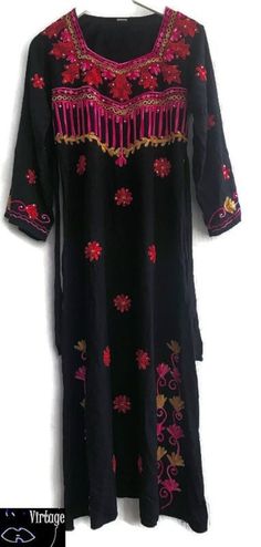 Dress embroidered black belted boho  Bust 52 cm x2 Waist  46cm x2 lenght from shoulder to hem 134cm dress m Made in India Black Folk Embroidered Summer Dress, Traditional Black Tunic Dress, Black Fitted Embroidered Dress For Festival, Traditional Black Festival Dress, Traditional Black Dress For Festival, Traditional Black Dress For Fall, Traditional Black Spring Dresses, Traditional Black Summer Dress, Black Long Bohemian Embroidered Dress