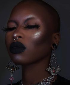 NIGHTMARE – Glam Goth Beauty Black Goth Makeup, Goth Makeup Looks, Coffee Seed, Goth Makeup Tutorial, Welcome To The Dark Side, Plum Lipstick, Gothic Room, Bold Lip Color