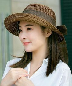 Japanese Dark Coffee Breathable And Versatile Beach Sun HatMade of fine Straw Woven.Hat Circumference: 58cm/22.62". Matches easily with daily hairstyle, dresses & Shirts Elegant Solid Color Panama Hat For Summer, Elegant Solid Panama Hat For Summer, Casual Brown Woven Boater Hat, Solid Straw Hat For Beach Season, Solid Color Straw Hat For Beach Season, Brown Summer Hat With Uv Protection, Casual Travel Boater Hat, Summer Brown Hats With Uv Protection, Elegant Solid Color Sun Hat For Vacation