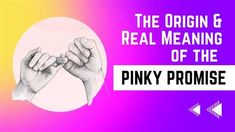 the origin and real meaning of the pinky prome logo with two hands reaching for each other