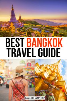 the best bangkok travel guide is featured in this postcard