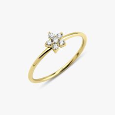 One of our latest designs, our new dainty flower design with natural round diamonds is truly a piece to enjoy every day.★ Ring Features• Gold Kt: 14K Solid Gold - All rings are stamped for authenticty• Available Gold Colors: Yellow Gold, White Gold, Rose Gold• Total Diamond Weight: 0.12 carat• Diamond Color-Clarity: G Color VS2/SI1 Clarity• Band Width: 1.2 mm• Face Dimensions: 5.8 mm by 5.8 mm Yellow Gold Flower-shaped Diamond Ring, Yellow Gold Flower Diamond Ring With Prong Setting, 14k Gold Flower Ring With Diamond Accents, 14k Gold Flower Diamond Ring Fine Jewelry, 14k Gold Flower Diamond Ring, Yellow Gold Flower Cluster Ring As Promise Ring, Yellow Gold Flower Cluster Ring For Promise, 14k Gold Flower Shaped Diamond Ring, Dainty Flower-shaped Diamond Ring