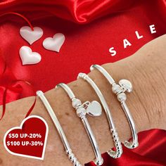 CHARMING SILVER BRACELET Thanks for choosing us ! We really want to make you happy! You can choose : * SS HEART CHARM & TUBES .... (CHARM) * PLAIN BAR ( CLASSIC SILVER 4MM) SET OF 2: (2 BRAC) * SS HEART CHARM & TUBES .... (CHARM) * PLAIN BAR ( CLASSIC SILVER 4MM) SET OF 4: (4 BRACELETS ) 2 OF SS HEART CHARM & TUBES .... (CHARM) 2 OF PLAIN BAR ( CLASSIC SILVER 4MM) 👍This Bracelet is perfect for stacking or just wear on its own. PRICE SHOWN IS FOR 1 HEART CHARM BRACELET ONLY* SHIPPING Heart-shaped Silver Beaded Bracelets For Gifts, Heart Shaped Silver Beaded Bracelet For Gift, Heart-shaped Silver Beaded Bracelet For Gift, Heart-shaped Silver Beaded Bracelet Gift, Silver Heart-shaped Dainty Beaded Bracelets, Dainty Silver Heart Beaded Bracelets, Dainty Silver Heart-shaped Beaded Bracelets, Adjustable Silver Beaded Bracelets With Heart Beads, Adjustable Sterling Silver Charm Bracelet With Heart Beads