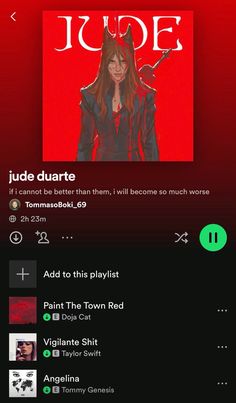 the music player is playing an album on its phone screen, and it's also showing