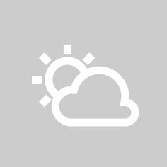 the weather icon is shown in white on a gray background with an image of a cloud and sun