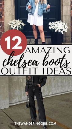 Want to know how to style chelsea boots for women? Click through to see the ultimate guide to the best chic chelsea boots outfits that are both casual outfits or dressy outfits. Whether you love chunky chelsea boots, suede boots, ankle boots, brown boots, black chelsea boots, cream boot styles, or chelsea boots with jeans, this list has you covered on fashion chic outfits with chelsea boots for work, winter, fall, spring, and summer! What To Wear With Chelsea Boots, Chelsea Boots With Jeans, How To Style Chelsea Boots, Chelsea Boots Outfits, Chelsea Boots Outfit, Styling Chelsea Boots, Cream Boots, Chunky Chelsea Boots