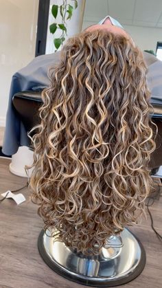 Brunette Curly Hair Highlights Natural, Natural Curls With Curtain Bangs, Sandy Curly Hair, Curly Hair Balayage Cool Tone, Highlight Lowlight Curly Hair, Naturally Curly Hair Blonde Balayage, Sandy Blonde Highlights Curly Hair, Natural Highlights For Curly Hair