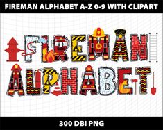 the german alphabet is made up of different types of letters and numbers, all in bright colors