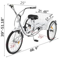 an image of a bicycle that is measurements