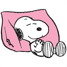 a drawing of a person laying down on a pink blanket with his head resting on the pillow