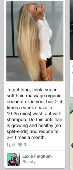 . Healthy Remedies, Coconut Oil Hair Mask, Patras, Stronger Hair, Coconut Oil Hair, Hair Remedies, Damaged Hair Repair, Short Hairstyle, Strong Hair