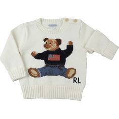 Sweaters For Boys, Baby Boy Clothing, Bear Sweater, Ralph Lauren Logo, Ralph Lauren Kids, Ralph Lauren Boys, Boys Sweaters, Ralph Lauren Outfits, Sweaters Crewneck