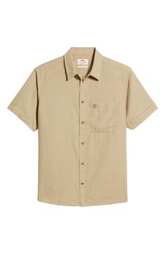 A cool, easy-care hemp blend makes this simply styled button-up classic perfect for warm-weather adventures, both global and local. 28 1/2" length; 44" chest (size Medium) Front button closure Spread collar Short sleeves Chest patch pocket 55% hemp, 45% polyester Machine wash, dry flat Imported Men's Clothing Men Short Sleeve Shirt, Sand Stone, Shirt Button, Short Sleeve Button Up, Chest Size, Men Short Sleeve, Warm Weather, Patch Pocket, Short Sleeve Shirt