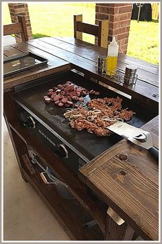 Outdoor Bbq - HurryDon't miss out these awesome products from Amazon.com Rustic Outdoor Cooking, Barbecue Outdoor, Outdoor Smoker, Outdoor Kitchen Design Layout Grill Area, Outdoor Kitchen Design Modern, Outdoor Island, Kitchen Design Layout, Outdoor Kitchen Bars, Kitchen Design Diy