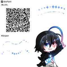 an anime character with black hair and blue eyes holding a cell phone in her hand