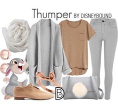 Bambi Clothes, Thumper Costume, Panpan Disney, Thumper Bambi, Subtle Cosplay, Disneybounding Ideas, Disney Thumper