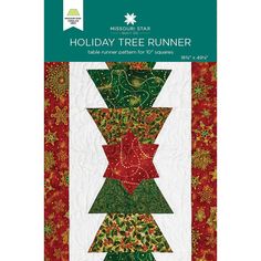 the holiday tree runner pattern is shown