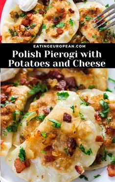 These Authentic Polish Pierogi with Potatoes and Cheese (Pierogi Ruskie) are the real deal. Traditional Polish dish at its best! Try this recipe and never buy pierogi again. They are amazing.