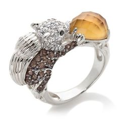 Just a <b>squirrel</b> <b>trying</b> <b>to get</b> <b>a nut</b>. LOL Victoria Wieck 3.63ct ... Squirrel With Nut, Squirrel Jewelry, Squirrel Tattoo, Squirrel Gift, Squirrel Girl, Vintage Jewels, Fine Rings, Ring Gemstone, Sweat Pants