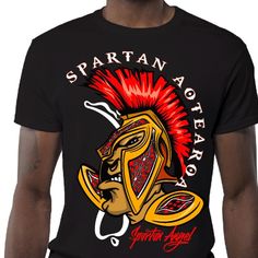 Spartan Graphic T shirt Design Design Concepts, Tshirt Outfits, Custom T Shirts, Hoodie Design, Sport T Shirt